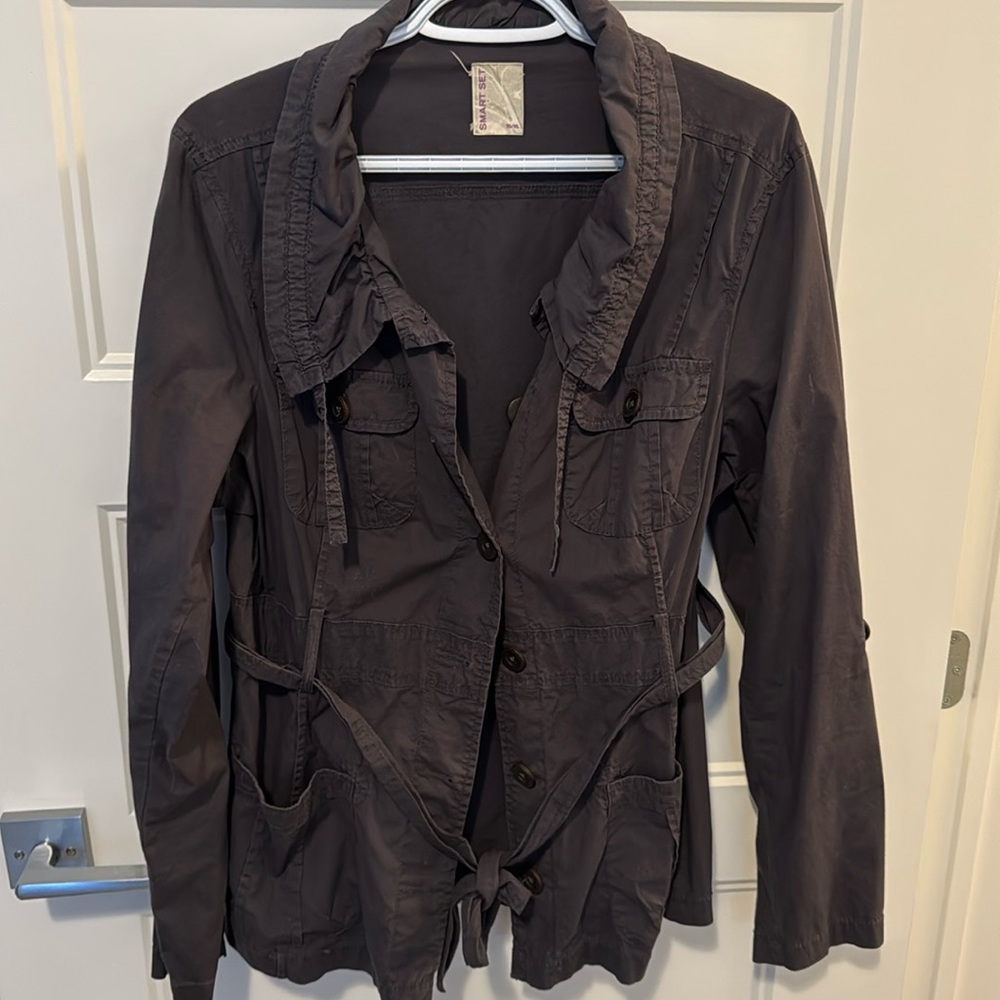 Dark grey cotton jacket